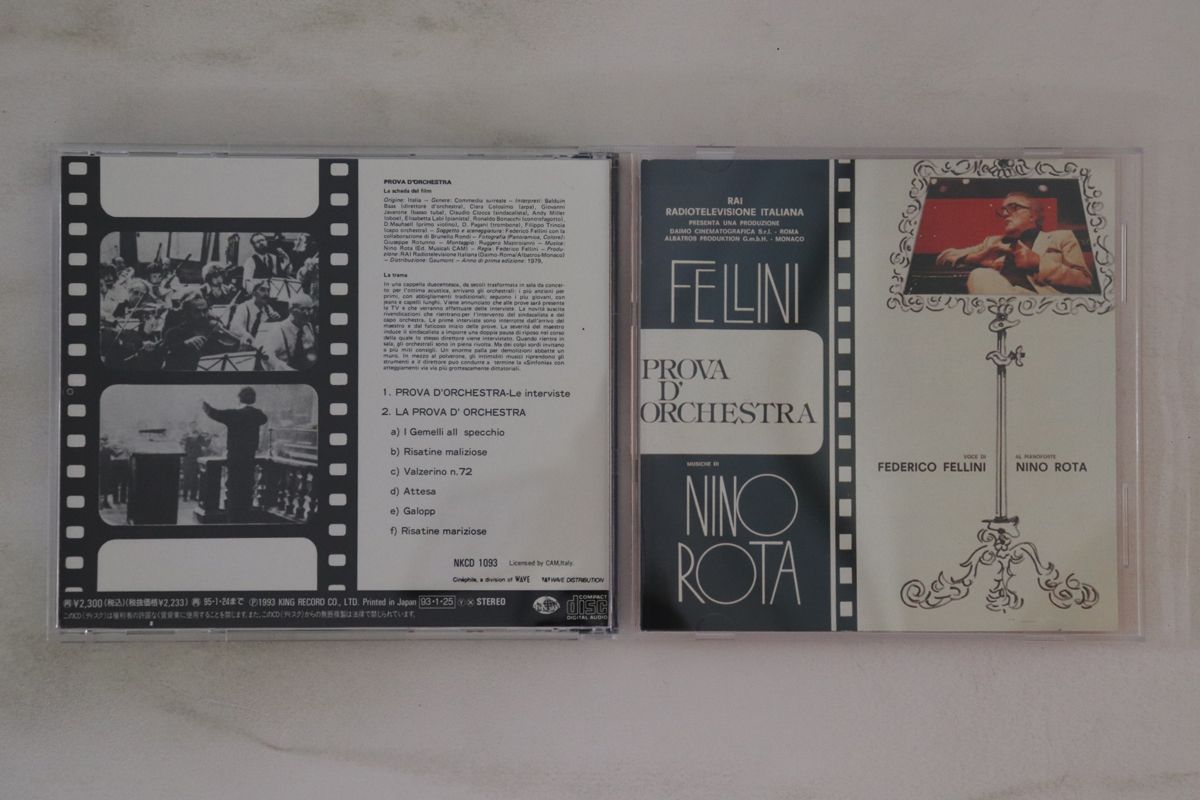 【中古】CD Ost, Nino Rota オーケストラ・リハーサル WWCP7208 CINEPHILE /00110