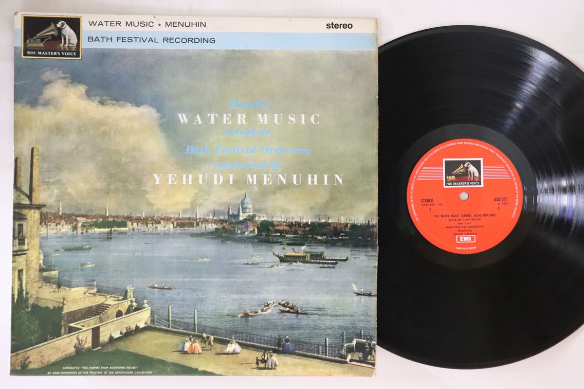 【中古】英LP Bath Festival Orchestra, Yehud Handel Water Music (Complete) ASD577 HIS MASTERS VOICE /00260