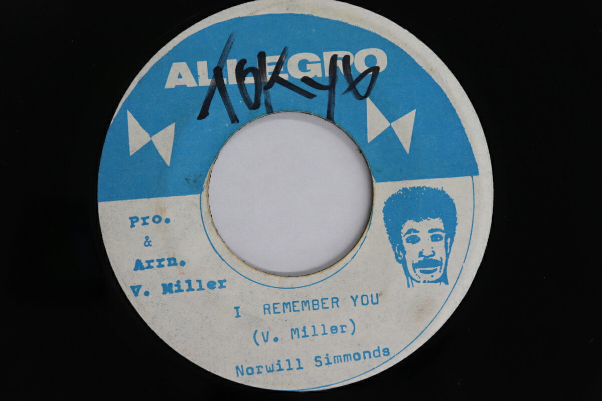 【中古】ジャマイカ7” Norwill Simmonds I Remember You none Allegro /00080