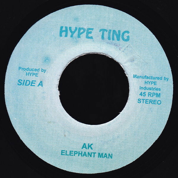 【中古】7” Elephant Man / Vybz Kartel &amp; B AK / Picture This-Dicky Dicky NONE Hype Ting /00080