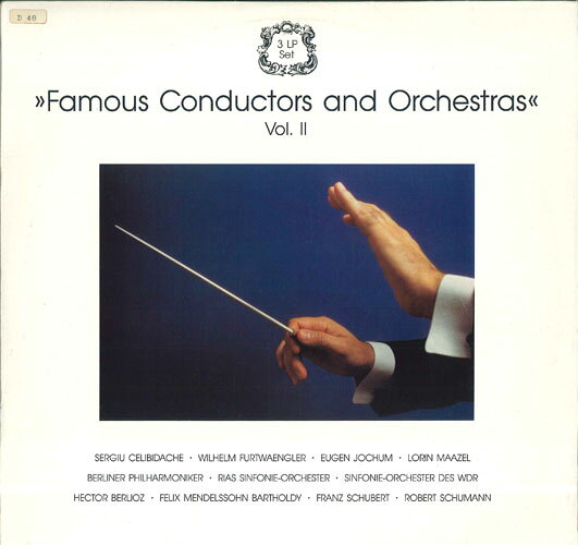 3discs LP Celibidache, Furtwangler, L.g. Famous Conductors And Orchestras Vol. II 91053 VALENTINE /00780