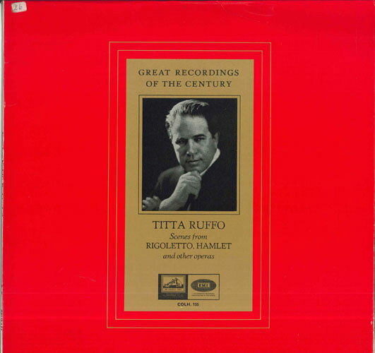 LP Titta Ruffo Scenes From Rigoletto, Hamlet And Other Operas COLH155 VICTOR /00260