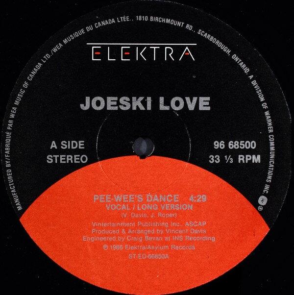 Artist Name: N - 【中古】12” Joeski Love Pee-Wees Dance 9668500 Elektra /00250
