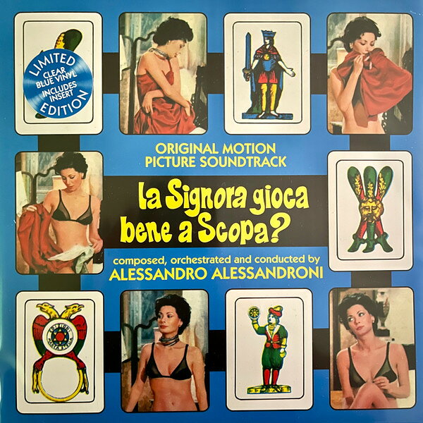 LP Alessandro Alessandroni La Signora Gioca Bene A Scopa (Blue Vinyl) VMLP264 BTF.IT 未開封 /00260
