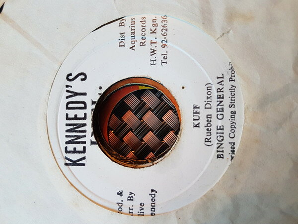 7” Reuben Bingie General Dixon Kuff NONE Kennedys Intl. /00080