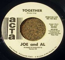 7” Joe &amp; Al Together / Dearer Than A Dear Friend 45832PROMO ACTA プロモ /00080