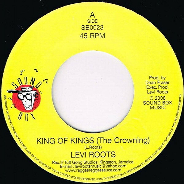 7” Levi Roots King Of Kings (The Crowning) SB0023 Sound Box /00080