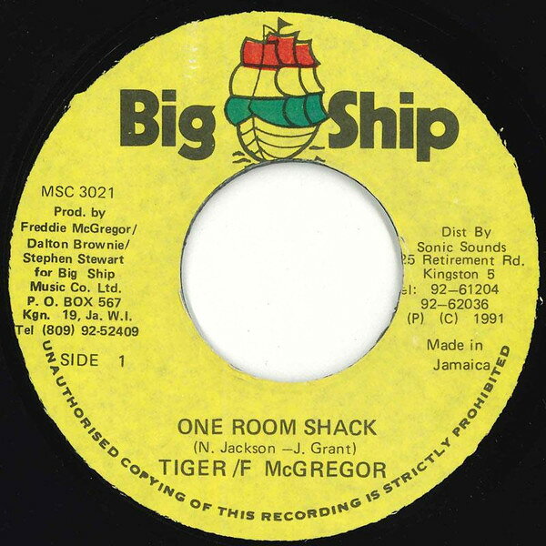 7” Freddie McGregor / Tiger One Room Shack MSC3054 Big Ship /00080