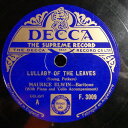 【中古】英78RPM/SP Maurice Elwin Lullaby Of The Leaves / Too Many Tears F3009 Decca /...