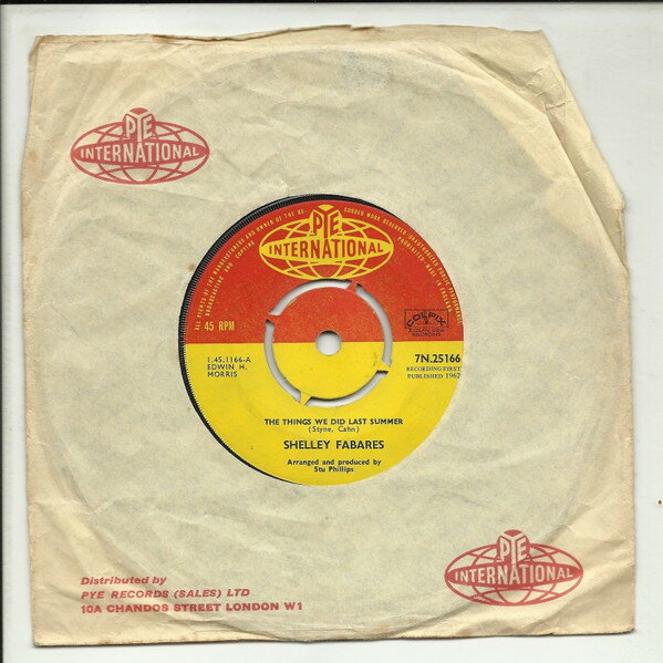 쥳ɥƥ ŷԾŹ㤨֡š۱7 Shelley Fabares The Things We Did Last Summer 7N25166 Pye International /00080פβǤʤ1,188ߤˤʤޤ