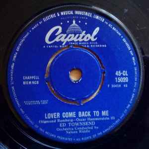 【中古】英7” Ed Townsend Lover Come Back To Me / Dont Ever Leave Me 45CL15020 Capitol Records /00080