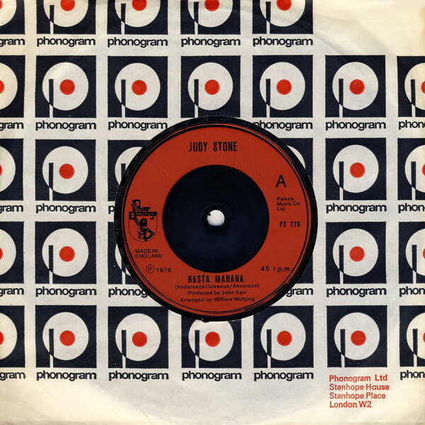Artist Name: N - 【中古】7” Judy Stone Hasta Manana PX226 Power Exchange Recor /00080