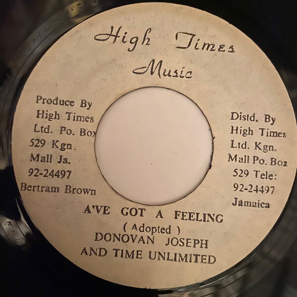 7” Donovan Joseph IVe Got A Feeling NONE High Times /00080