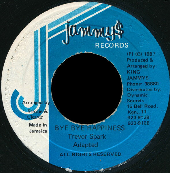 Other - 【中古】7” Trevor Sparks Bye Bye Happiness NONE Jammys Records /00080