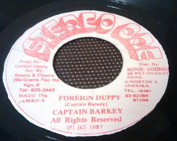 7” Captain Barkey Foreign Duppy NONE Stereo One /00080