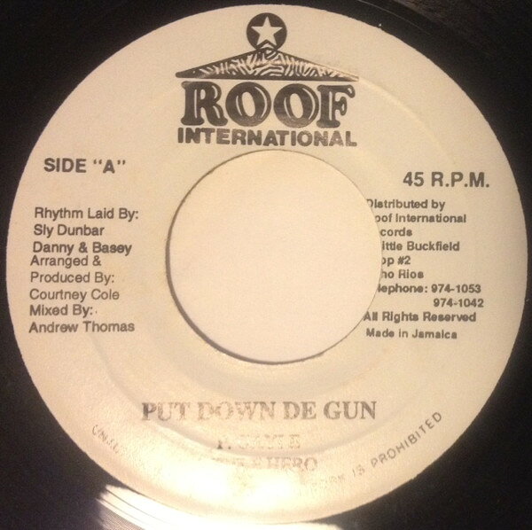 7” Little Hero Put Down The Gun NONE Roof International /00080