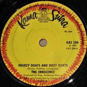 【中古】英7” Innocence Mairzy Doats And Dozy Doats KAS206 Kama Sutra /00080 【中古】英7” Innocence Mairzy Doats And Dozy Doats KAS206 Kama Sutra /00080