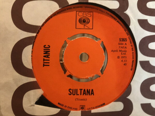 7” Titanic Sultana 5365 CBS ASSOCIATED /00080