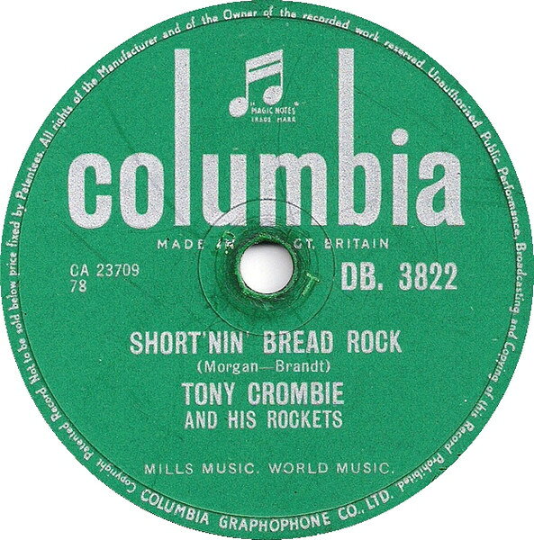 78RPM/SP Tony Crombie &amp; His Rockets Shortnin Bread Rock / Teach You To Rock DB3822 COLUMBIA /00500