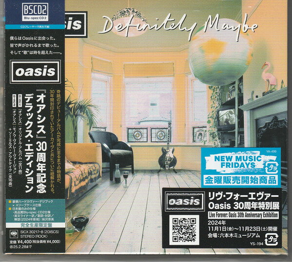 2discs CD オアシス オアシス 30周年記念デラックス・エディション (Blu-sp SICX302178 SONY MUSIC LABELS 未開封 /00220