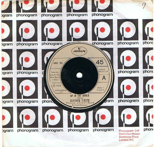 【中古】英7” Clifford T. Ward Up In The World 6007132 Mercury /00080 【中古】英7” Clifford T. Ward Up In The World 6007132 Mercury /00080