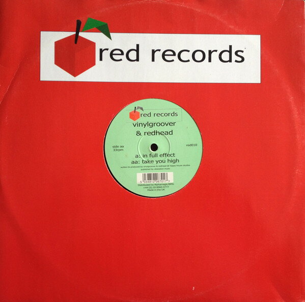 【中古】英12” Vinylgroover & The Red Hed In Full Effect / Take You High RED010 Red Records /00250