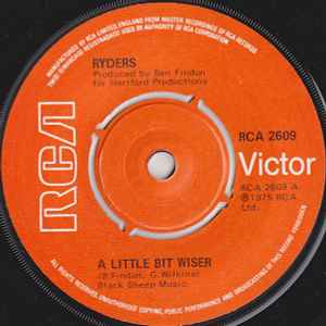 【中古】英7” Ryders (2) A Little Bit Wiser RCA2609 RCA Victor /00080 【中古】英7” Ryders (2) A Little Bit Wiser RCA2609 RCA Victor /00080