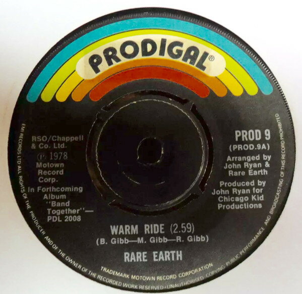 【中古】英7” Rare Earth Warm Ride PROD9 Prodigal /00080
