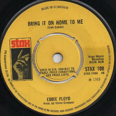 【中古】7” Eddie Floyd Bring It On Home To Me / Sweet Things You Do STAX108 STAX /00080