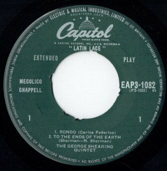 7” George Shearing Quintet Latin Lace - Part 3 EAP31082 CAPITOL /00080