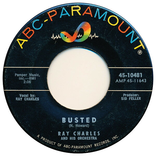 7” Ray Charles &amp; His Orchestra / Busted / Making Believe 4510481 ABC-Paramount /00080