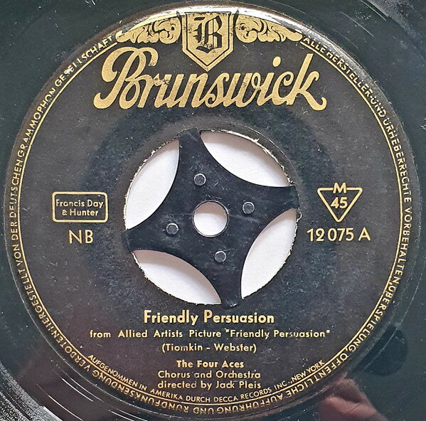 【中古】7” Four Aces Friendly Persuasion 12075 Brunswick /00080