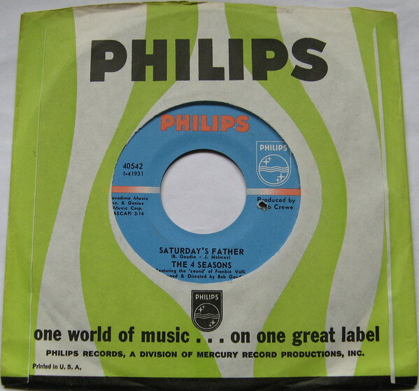 【中古】7” Four Seasons Saturdays Father / Goodbye Girl 40542 Philips /00080