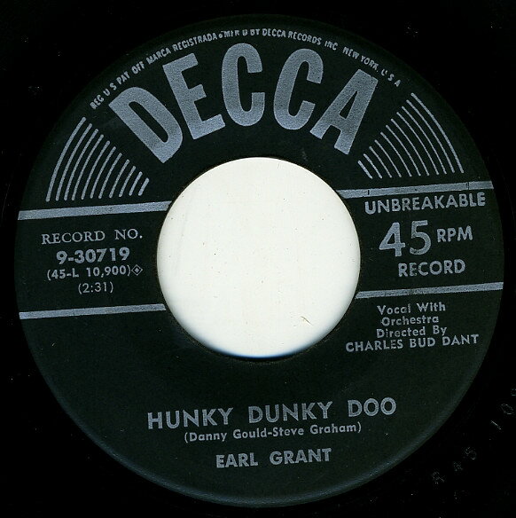 Other - 【中古】7” Earl Grant The End 930719 Decca /00080
