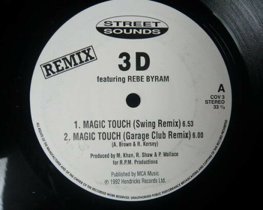 【中古】英12” 3 D Magic Touch COV3 Street Sounds /00250 【中古】英12” 3 D Magic Touch COV3 Street Sounds /00250