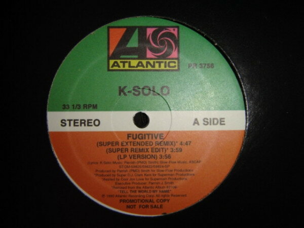【中古】12” K-solo Fugitive PR3756 ATLANTIC /00250