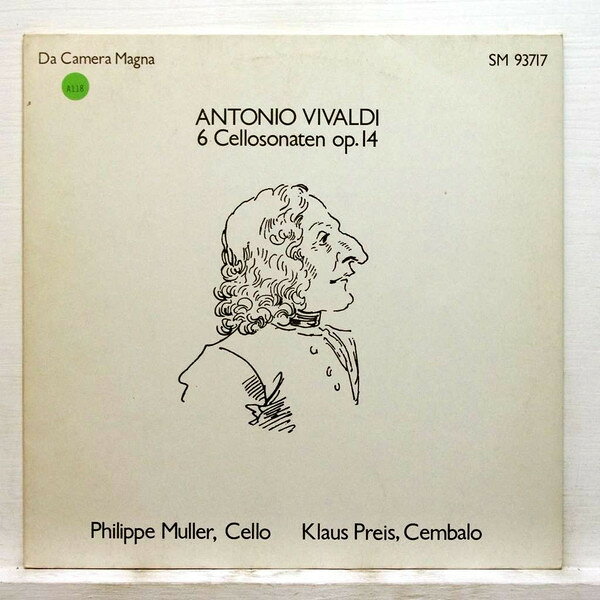 LP Philippe Muller , Klaus Preis 6 Cellosonaten Op. 14 SM93717 Da Camera Magna /00260