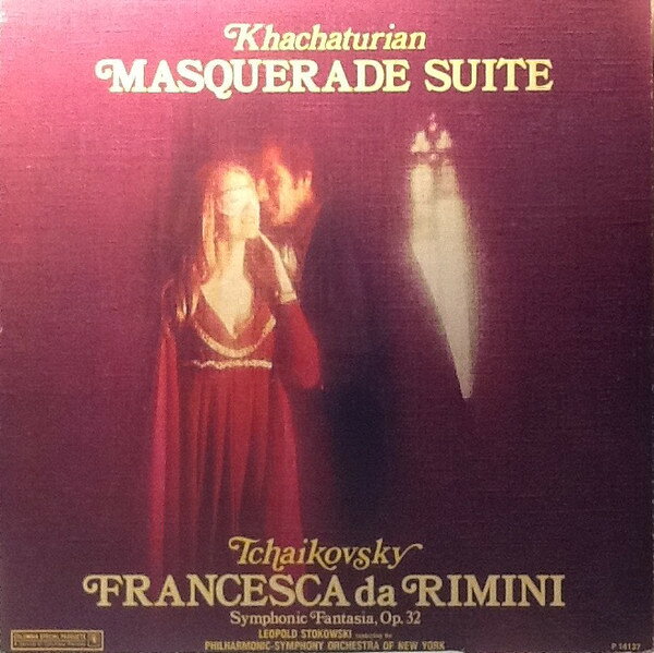 【中古】LP Aram Khatchaturian , Pyotr Ily Masquerade Suite / Francesca Da Rimini, Symphonic F P14137 Columbia Special Pro /00260