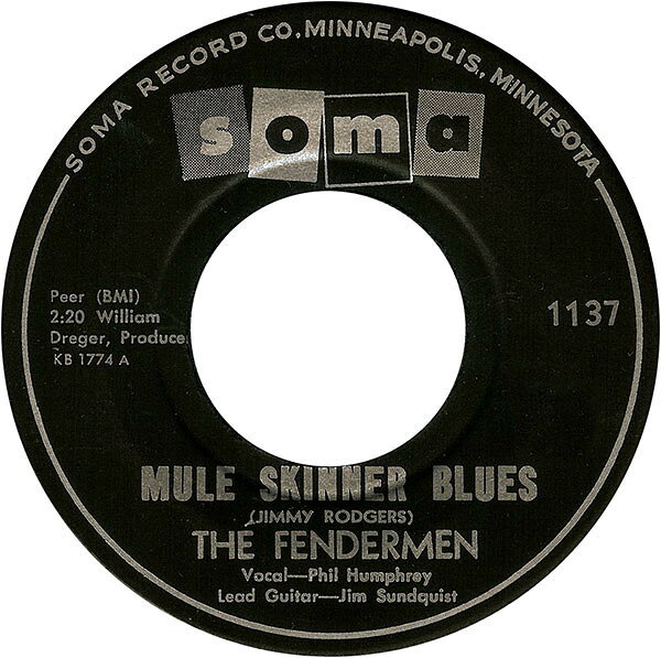 7” Fendermen Mule Skinner Blues / Torture 1137 Soma /00080