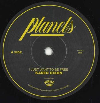 【新品】英7” Karen Dixon I Just Want To Be Free / Dub To Be Free PLA05 Planets UK /00048