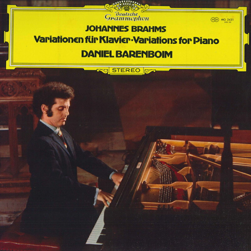 【中古】LP Daniel Barenboim ブラームス: 変奏曲集 / 弦楽六重奏曲第1番による主題 MG2431 DEUTSCHE GRAMMOPHON /00260