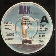 【中古】英7” Tony Kenny Heart Of Stone RAK144 RAK プロモ /00080 【中古】英7” Tony Kenny Heart Of Stone RAK144 RAK プロモ /00080