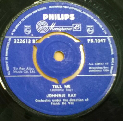 【中古】英7” Johnnie Ray Tell Me / Dont Leave Me Now PB1047 Philips /00080 【中古】英7” Johnnie Ray Tell Me / Dont Leave Me Now PB1047 Philips /00080
