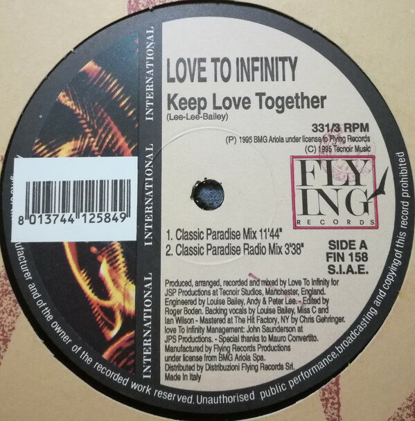 【中古】伊12” Love To Infinity Keep Love Together FIN158 Flying International /00250