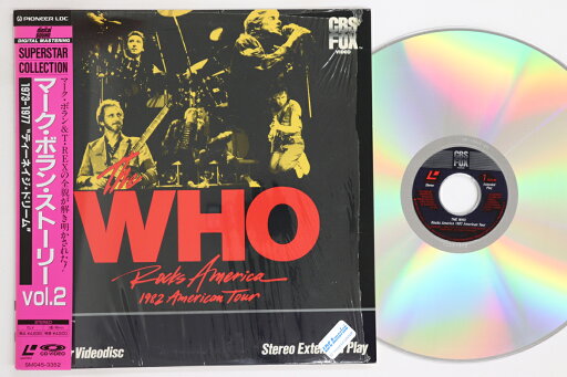 【中古】LASERDISC Who Who Rocks America 623480 CBS FOX VIDEO /00600 【中古】LASERDISC Who Who Rocks America 623480 CBS FOX VIDEO /00600