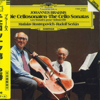 CD ムスティスラフ・ロストロポーヴ ブラームス　チェロ・ソナタ　第1・2番 F35G50084 POLYDOR /00110