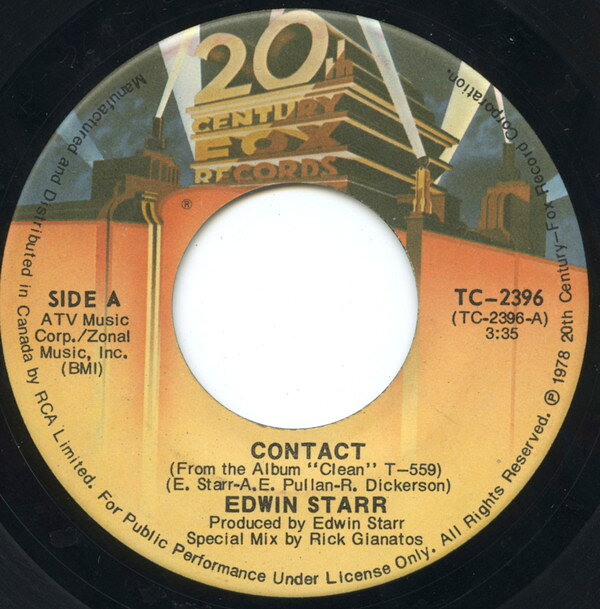 Other - 【中古】7” Edwin Starr Contact / Dont Waste Your Time TC2396 20TH CENTURY FOX /00080