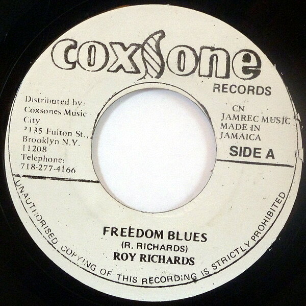 7” Roy Richards / Freddie McGrego Freedom Blues / I Am Ready Version NONE Coxsone Records /00080
