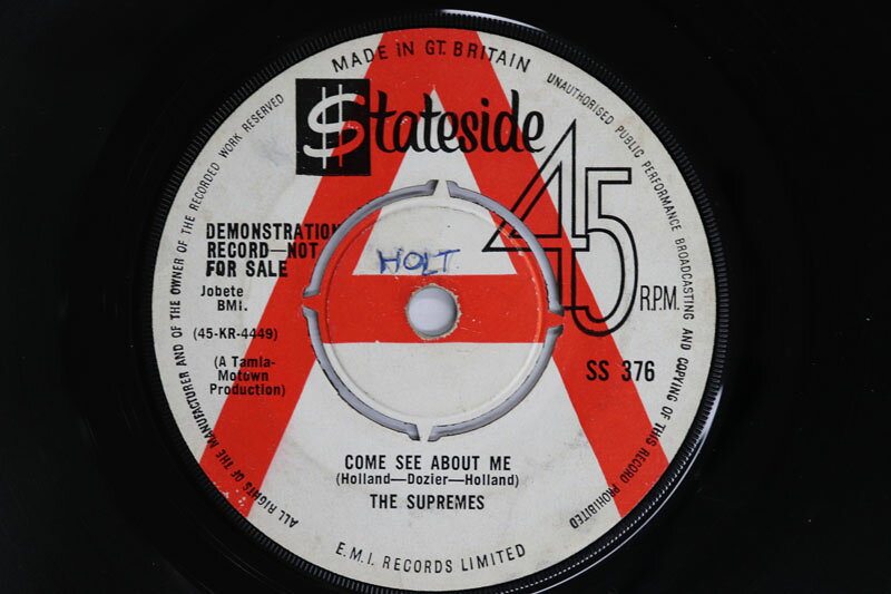 7” Supremes Come See About Me / Always In My Heart SS376PROMO STATESIDE プロモ /00080