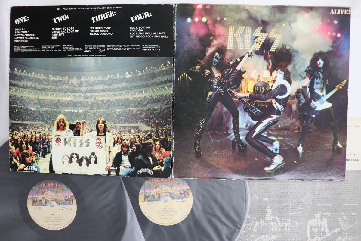 Artist Name: B - 【中古】2discs LP キッス 地獄の狂獣 VIP951718 CASABLANCA /00500